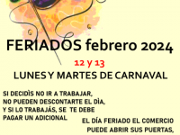 FERIADOS DE FEBRERO